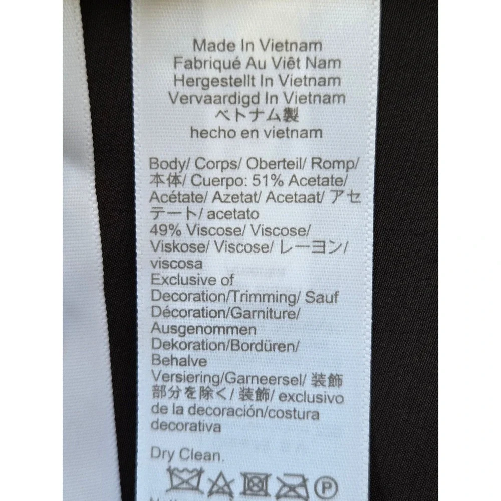 Madewell Lace Inset Mockneck Blouse Lace-Trim Women Small Brown NWT $128 NY351 - Picture 6 of 6